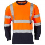 Supertouch H131Hi-Vis 2 Tone Orange Sweatshirt