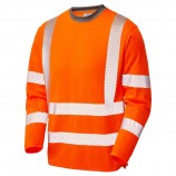 Leo Workwear Capstone Iso 20471 Cl 3 Coolviz Plus Sleeved T-Shirt