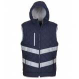 Yoko YK026 Hi-vis Kensington hooded gilet (HV007)