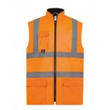 Yoko YK105 Hi-vis padded bodywarmer (HV005)