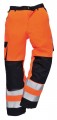 Portwest TX51 Texo Hi-Vis Trousers Orange/Navy