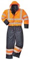 Portwest S485 Hi-Vis Contrast Coverall - Lined OrN