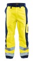 Blaklader 1583 High Vis Trousers Yellow/navy blue