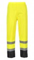 Portwest H444 Hi-Vis Classic Contrast Rain Trouser