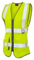 Leo Workwear Lynmouth ISO 20471 Class 1 Superior Ladies Waistcoat