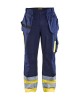 Blaklader 1529 High Vis Trousers Navy Blue/Yellow