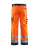 Blaklader 1566 High Vis Trousers Without Nail Pockets