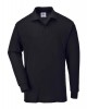 Portwest B212 Long Sleeved Polo Shirt Black