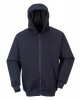 Portwest FR81 FR Zip Front Hooded Sweatshirt Navy