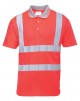 Portwest Hi-Vis S/S Polo Shirt Red /Large