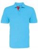 Asquith & Fox AQ012 Men's classic fit contrast polo
