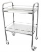 Click Medical CM1716 Two Tier Stainless Steel Medical Trolley