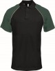 Kariban KB226  Baseball Pique Polo Black / Green