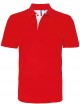 Asquith & Fox AQ012 Men's classic fit contrast polo