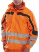 B-Seen Eton Breathable Hi Viz GORT Jacket Orange