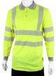 B-Seen BPKEXECLS Hiviz Executive Long Sleeve Polo