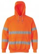 Portwest B304 Hi-Vis Hooded Sweatshirt Orange