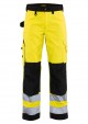 Blaklader 7155 Ladies High Vis Trousers Without Nail Pockets