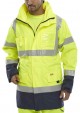 B-Seen BD109 Saturn Yellow Hi-Vis Jacket