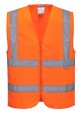 Portwest C375 Hi-Vis Zipped Vest Orange