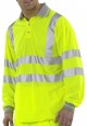 B-Seen BPKSENGLS Long Sleeve Hi-Viz Polo Shirt