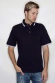 Henbury H150 Contrast Tipped Pique Polo