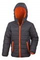 Result Core Junior Padded Jacket Black/ Orange