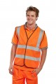 B-Seen BWC En Iso 20471 Vest Orange (Bulk Pack) Box 100