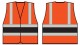 B-Seen HVVA2 Orange Wceng Vest With Contrast Band