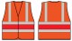 B-Seen HVVA2 Orange Wceng Vest With Contrast Band