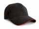 Result Pro-Style Heavy Cotton Cap Black / Red