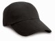 Result Low Profile Heavy Brushed Cotton Cap Black