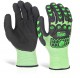 Glovezilla Foam Nitrile Coated Green Glove Pair