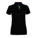 Asquith & Fox AQ022 Women's contrast polo Black/ L