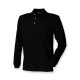 Henbury H105 Classic Long Sleeve Polo Black L