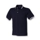 Henbury H150 Contrast Tipped Pique Polo