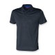 Henbury H473 Cooltouch Textured Stripe Polo Shirt