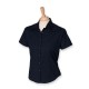 Henbury H540 Fitted Short Sleeve Blouse Navy 14