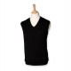 Henbury H724 Sleeveless V Neck Sweater Black