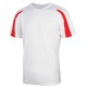 AWDis Kids contrast cool T Arctic White/Fire Red