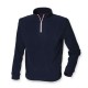 Finden & Hales LV570  Long Sleeve Piped  Zip Neck  Fleece