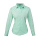 Premier Ladies Long Sleeve Poplin Blouse Aqua