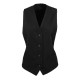 Premier Ladies Lined Waistcoat Black