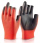 Click 2000 Pu Coated 3 Fingerless Glove Pack of 10