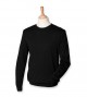 Henbury H725 Crew Neck Sweater Black