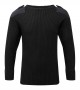 Blue Castle 120 Crew Neck Combat Jumper Black