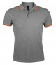 Sol's 10577 Pasadena Tipped Cotton Pique Polo Shirt