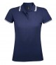 Sol's 10578 Ladies Pasadena Tipped Cotton Pique Polo Shirt