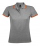 Sol's 10578 Ladies Pasadena Tipped Cotton Pique Polo Shirt