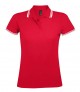 Sol's 10578 Ladies Pasadena Tipped Cotton Pique Polo Shirt